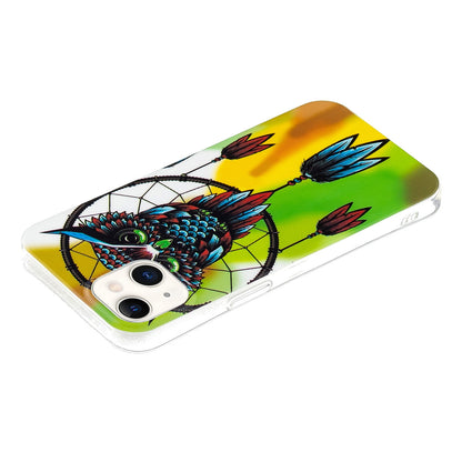 ELECTROPRIME For iPhone 15 Electroplating Soft TPU Phone Case(Owl)