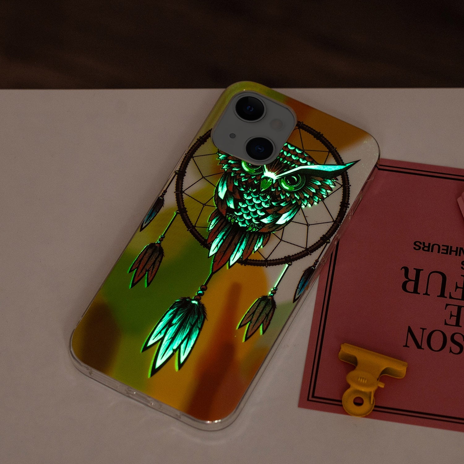 ELECTROPRIME For iPhone 15 Electroplating Soft TPU Phone Case(Owl)