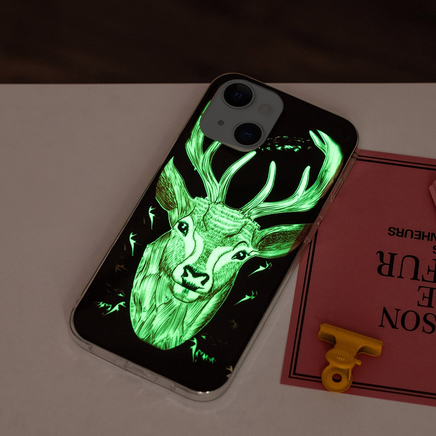 ELECTROPRIME For iPhone 15 Electroplating Soft TPU Phone Case(Deer Head)