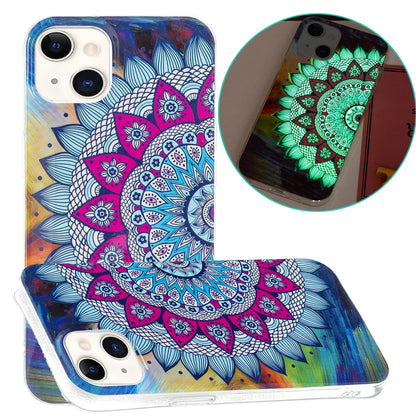 ELECTROPRIME For iPhone 15 Electroplating Soft TPU Phone Case(Half Flower)