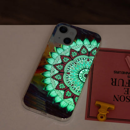 ELECTROPRIME For iPhone 15 Electroplating Soft TPU Phone Case(Half Flower)