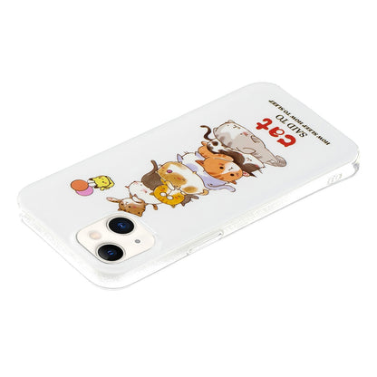 ELECTROPRIME For iPhone 15 Electroplating Soft TPU Phone Case(Cat)