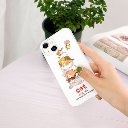 ELECTROPRIME For iPhone 15 Electroplating Soft TPU Phone Case(Cat)