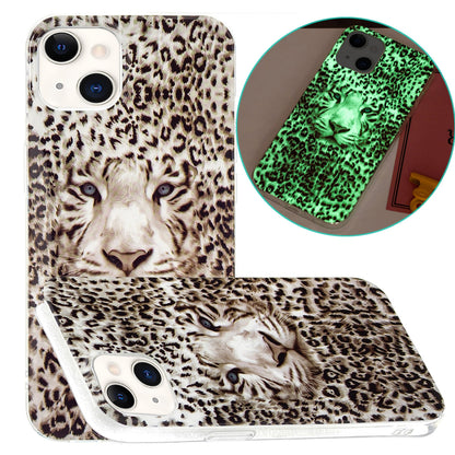 ELECTROPRIME For iPhone 15 Electroplating Soft TPU Phone Case(Leopard Tiger)
