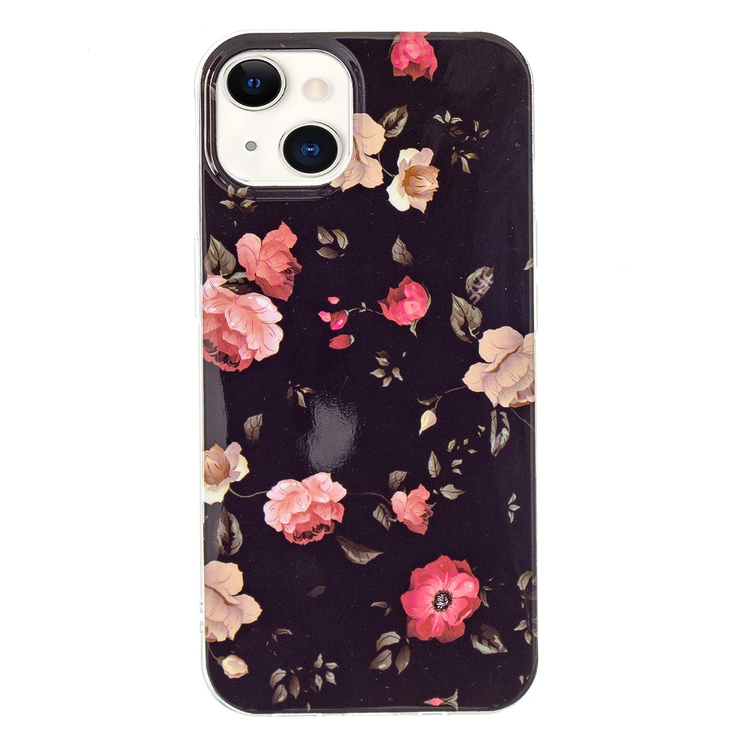 ELECTROPRIME For iPhone 15 Electroplating Soft TPU Phone Case(Rose Black)