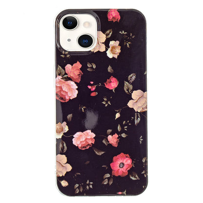ELECTROPRIME For iPhone 15 Electroplating Soft TPU Phone Case(Rose Black)