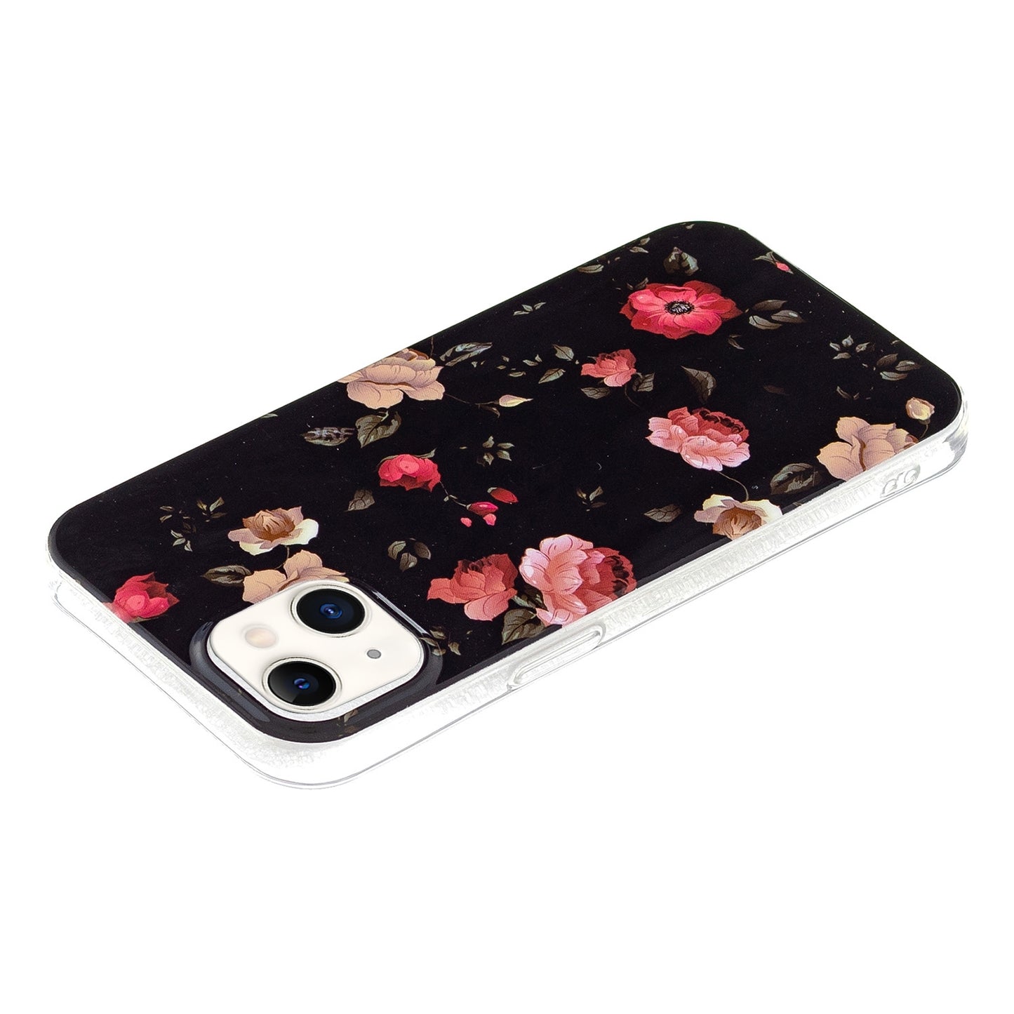 ELECTROPRIME For iPhone 15 Electroplating Soft TPU Phone Case(Rose Black)