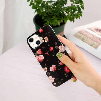 ELECTROPRIME For iPhone 15 Electroplating Soft TPU Phone Case(Rose Black)