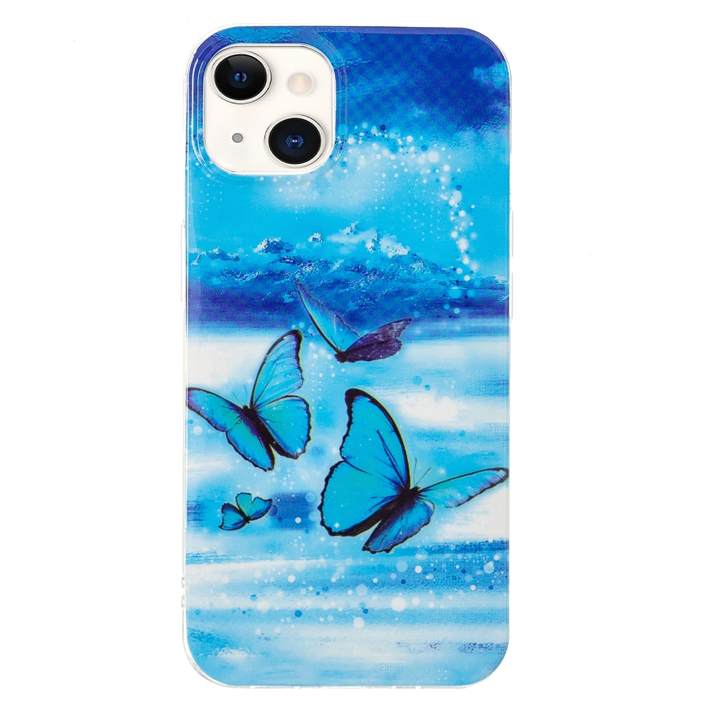 ELECTROPRIME For iPhone 15 Electroplating Soft TPU Phone Case(Butterflies)