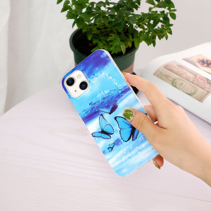 ELECTROPRIME For iPhone 15 Electroplating Soft TPU Phone Case(Butterflies)