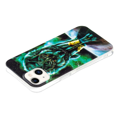 ELECTROPRIME For iPhone 15 Electroplating Soft TPU Phone Case(Fierce Wolf)