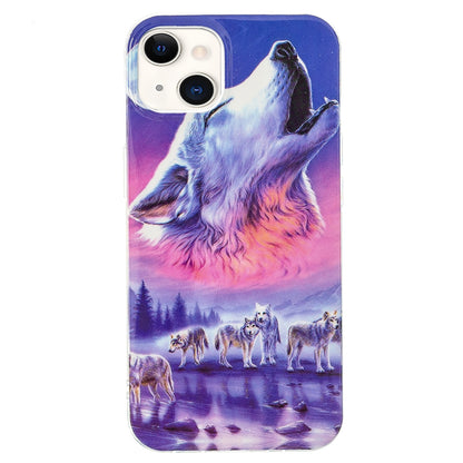 ELECTROPRIME For iPhone 15 Electroplating Soft TPU Phone Case(Seven Wolves)