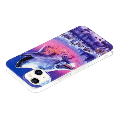 ELECTROPRIME For iPhone 15 Electroplating Soft TPU Phone Case(Seven Wolves)