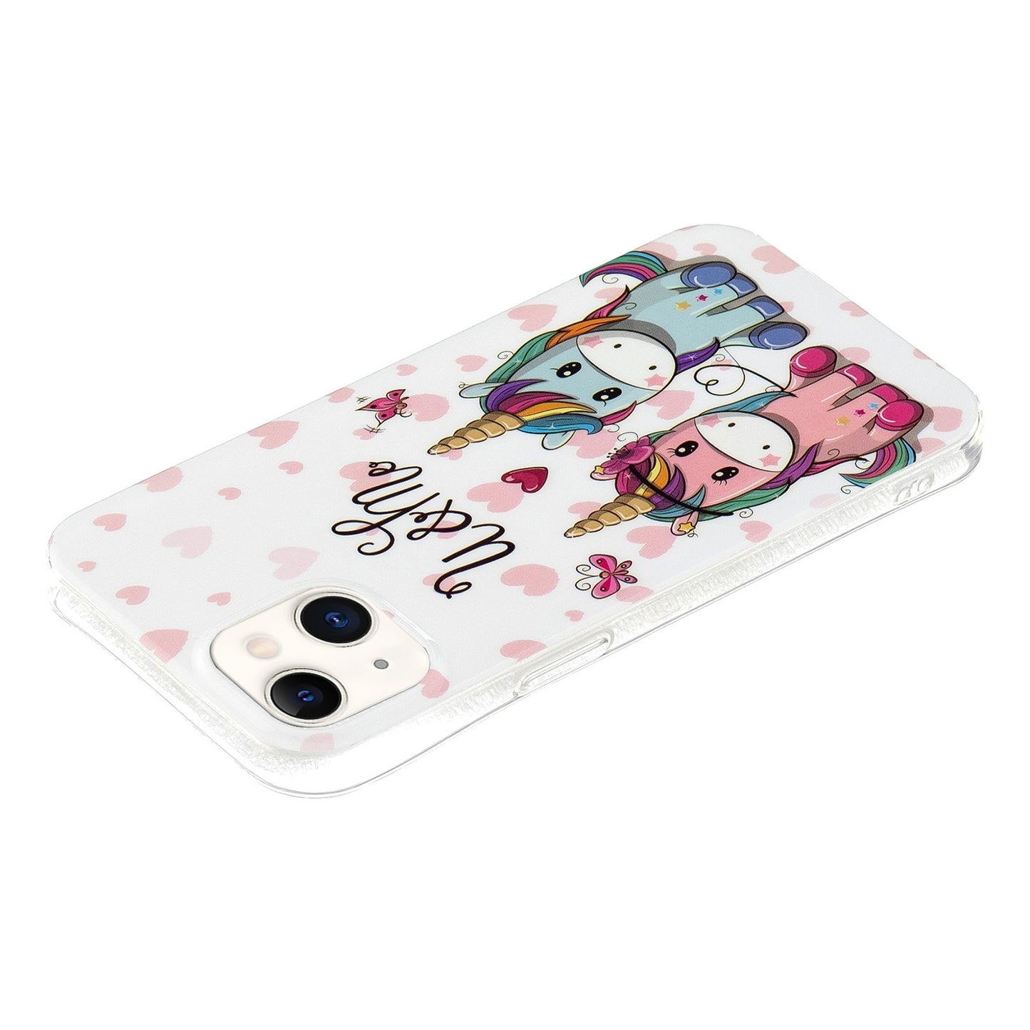 ELECTROPRIME For iPhone 15 Electroplating Soft TPU Phone Case(Couple Unicorn)