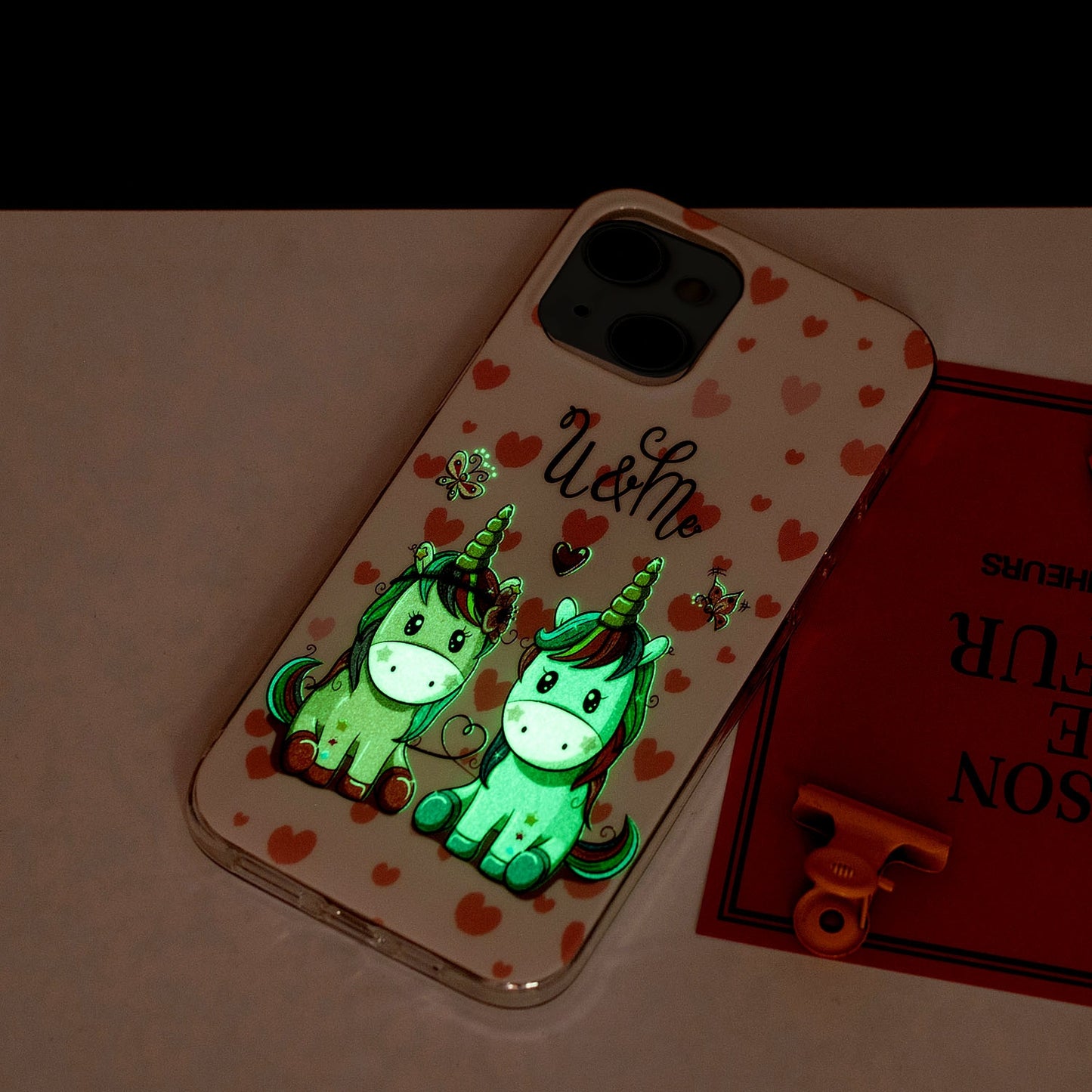 ELECTROPRIME For iPhone 15 Electroplating Soft TPU Phone Case(Couple Unicorn)