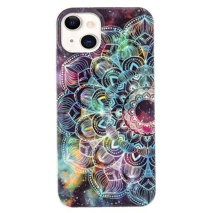 ELECTROPRIME For iPhone 15 Electroplating Soft TPU Phone Case(Mandala Flower)