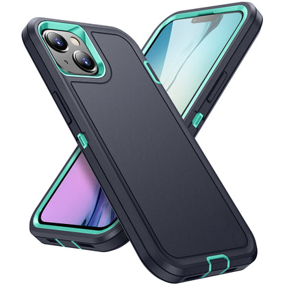 ELECTROPRIME For iPhone 15 Plus Life Waterproof Rugged Phone Case(Dark Blue + Light Blue)