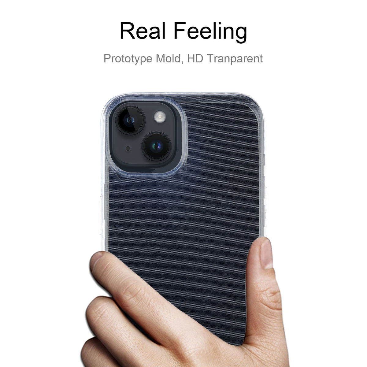 ELECTROPRIME For iPhone 15 Plus Ultra-thin Transparent TPU Phone Case
