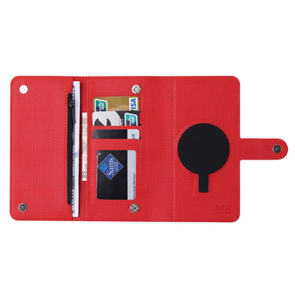 ELECTROPRIME For iPhone 15 ViLi GHB Series MagSafe Magnetic Zipper Leather Phone Case(Red)