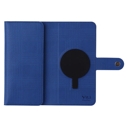 ELECTROPRIME For iPhone 15 ViLi GHB Series MagSafe Magnetic Zipper Leather Phone Case(Blue)