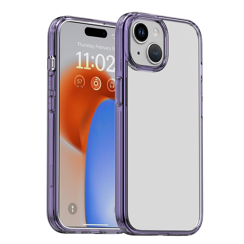 ELECTROPRIME For iPhone 15 Plus iPAKY Hanguang Series Transparent TPU+PC Phone Case(Transparent Purple)