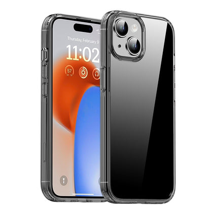 ELECTROPRIME For iPhone 15 iPAKY Hanguang Series Transparent TPU+PC Phone Case(Transparent Black)