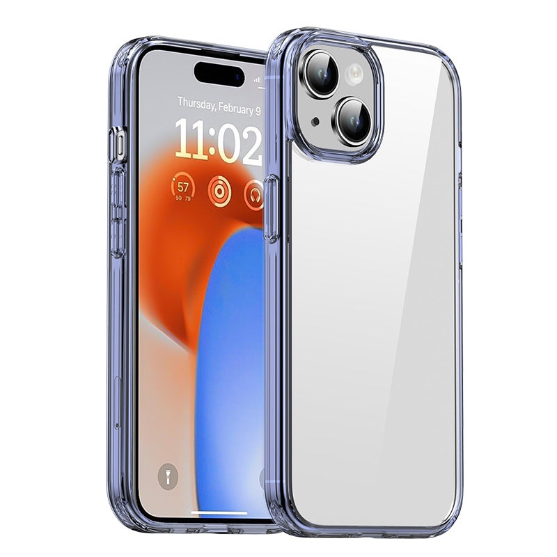 ELECTROPRIME For iPhone 15 iPAKY Hanguang Series Transparent TPU+PC Phone Case(Transparent Blue)