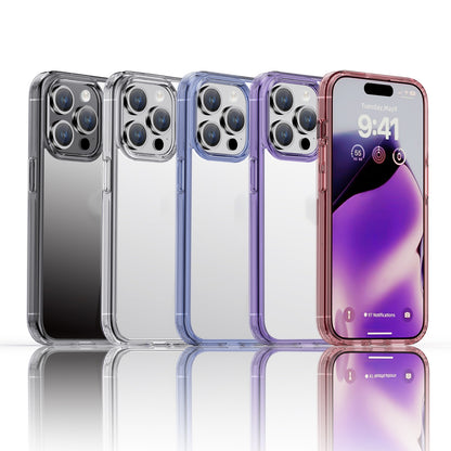 ELECTROPRIME For iPhone 15 Plus iPAKY Hanguang Series Transparent TPU+PC Phone Case(Transparent Purple)