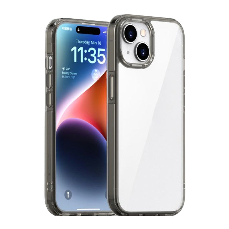 ELECTROPRIME For iPhone 15 iPAKY Aurora Series Shockproof PC + TPU Protective Phone Case(Transparent Black)