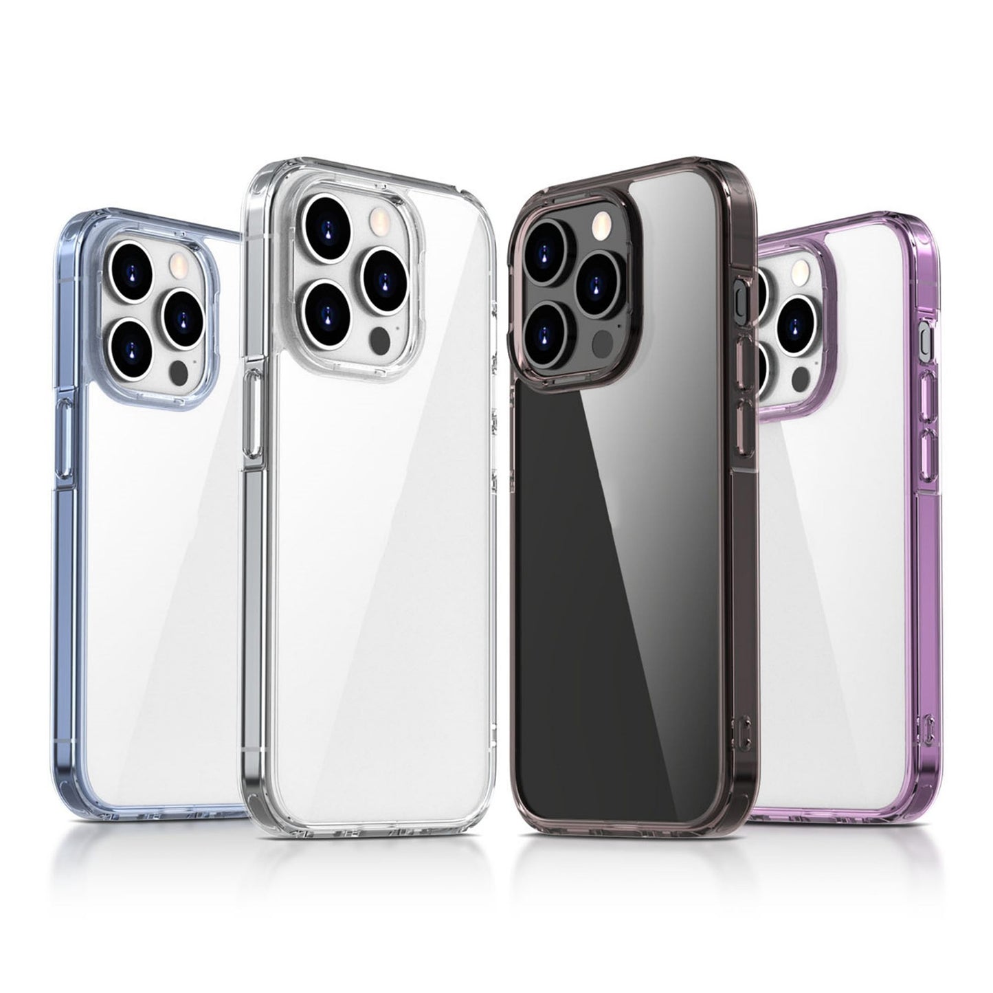 ELECTROPRIME For iPhone 15 iPAKY Aurora Series Shockproof PC + TPU Protective Phone Case(Transparent Black)