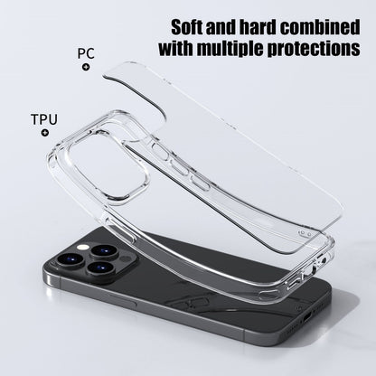 ELECTROPRIME For iPhone 15 iPAKY Aurora Series Shockproof PC + TPU Protective Phone Case(Transparent Black)