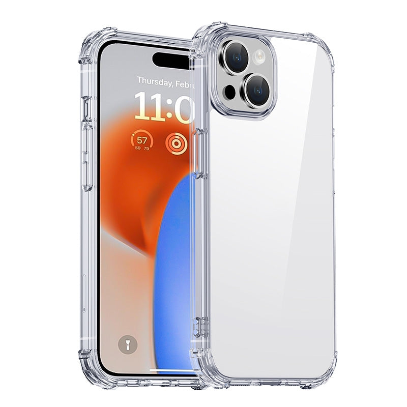 ELECTROPRIME For iPhone 15 Plus iPAKY Crystal Clear Series Shockproof PC + TPU Protective Phone Case(Transparent)