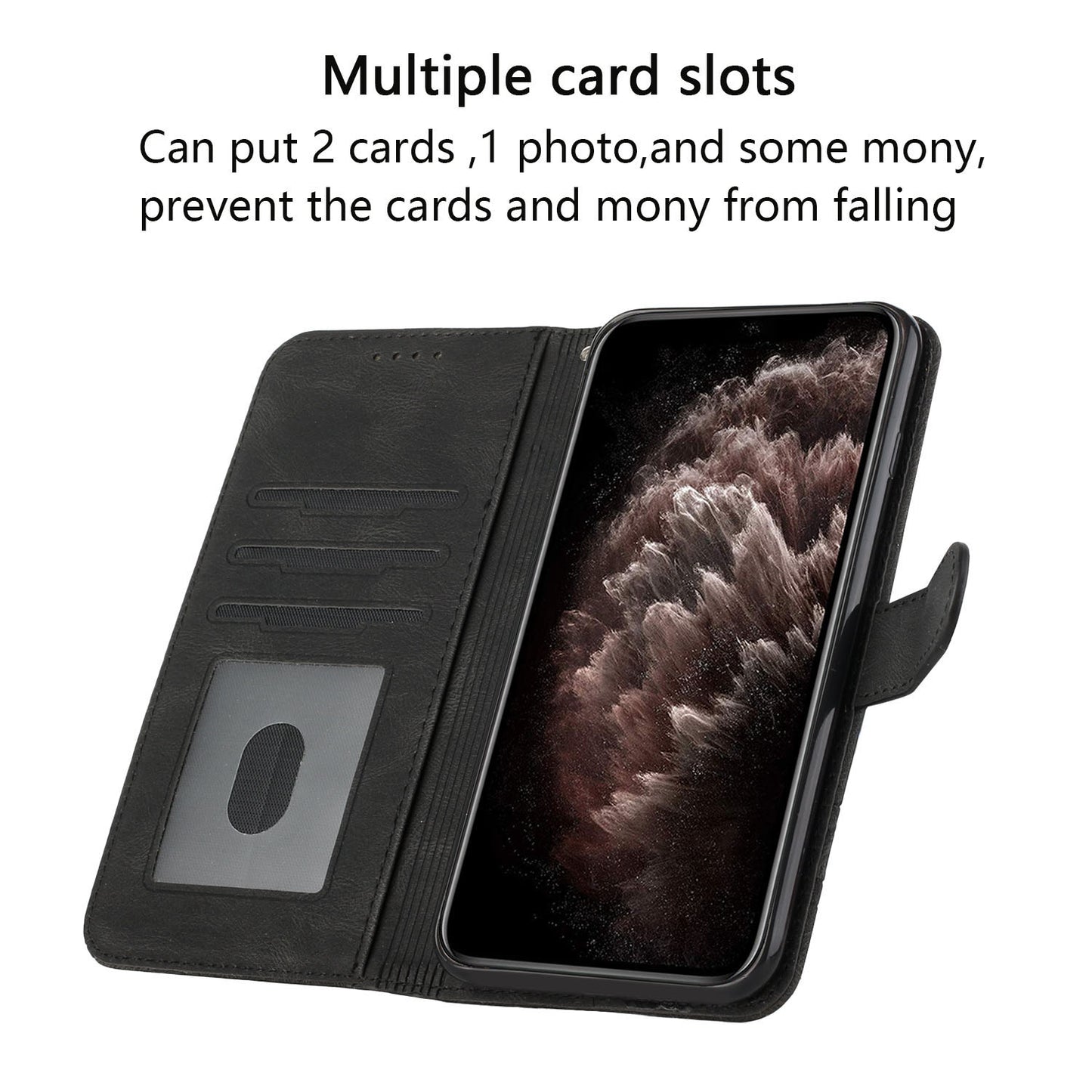 ELECTROPRIME For iPhone 15 Cubic Skin Feel Flip Leather Phone Case(Black)