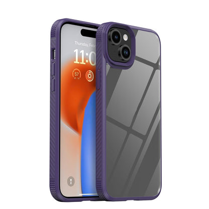 ELECTROPRIME For iPhone 15 Plus iPAKY MG Series Transparent PC+TPU Phone Case(Purple)