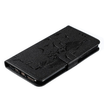 ELECTROPRIME For iPhone 15 Feather Pattern Litchi Texture Leather Phone Case(Black)
