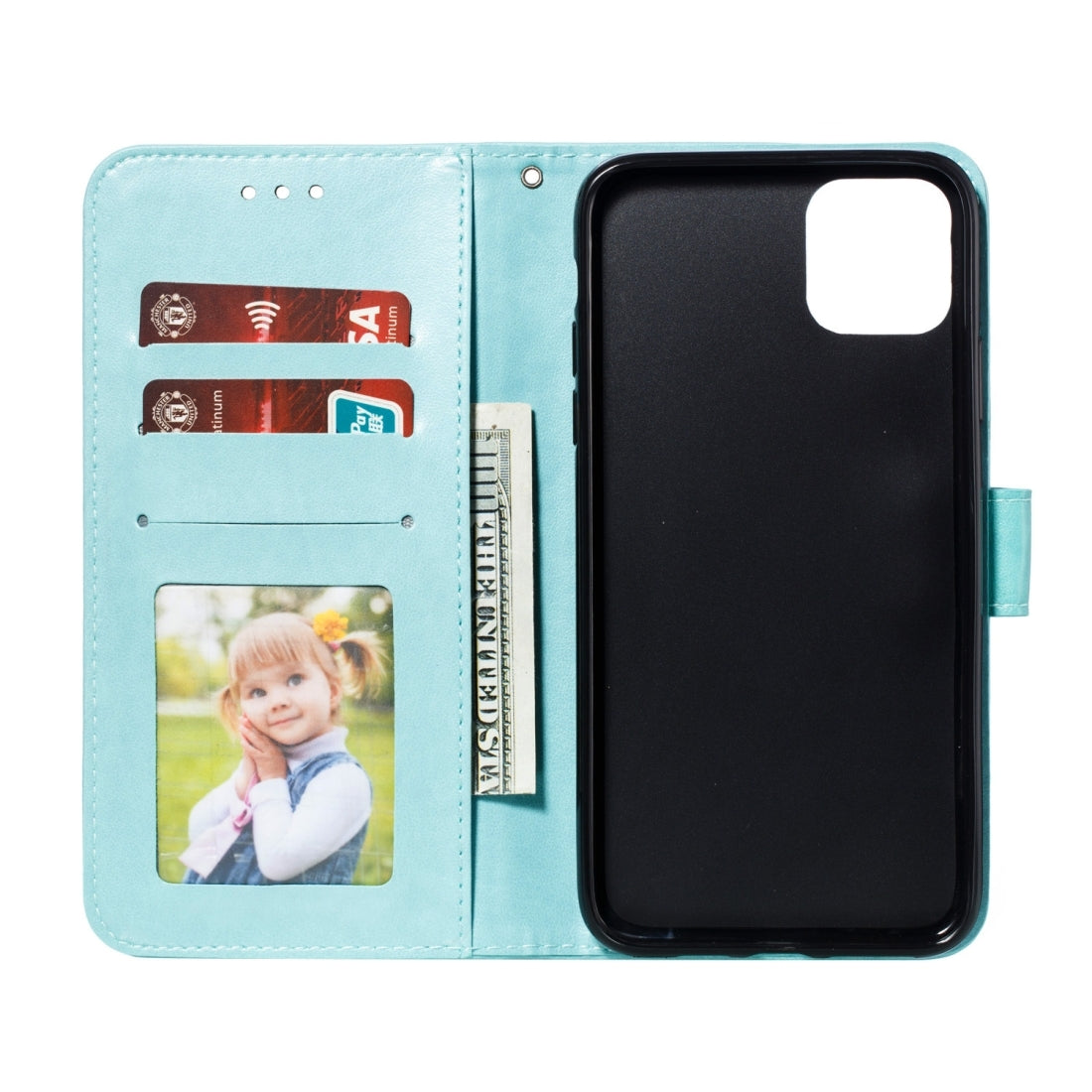ELECTROPRIME For iPhone 15 Mandala Embossing Pattern Horizontal Flip Leather Phone Case(Green)