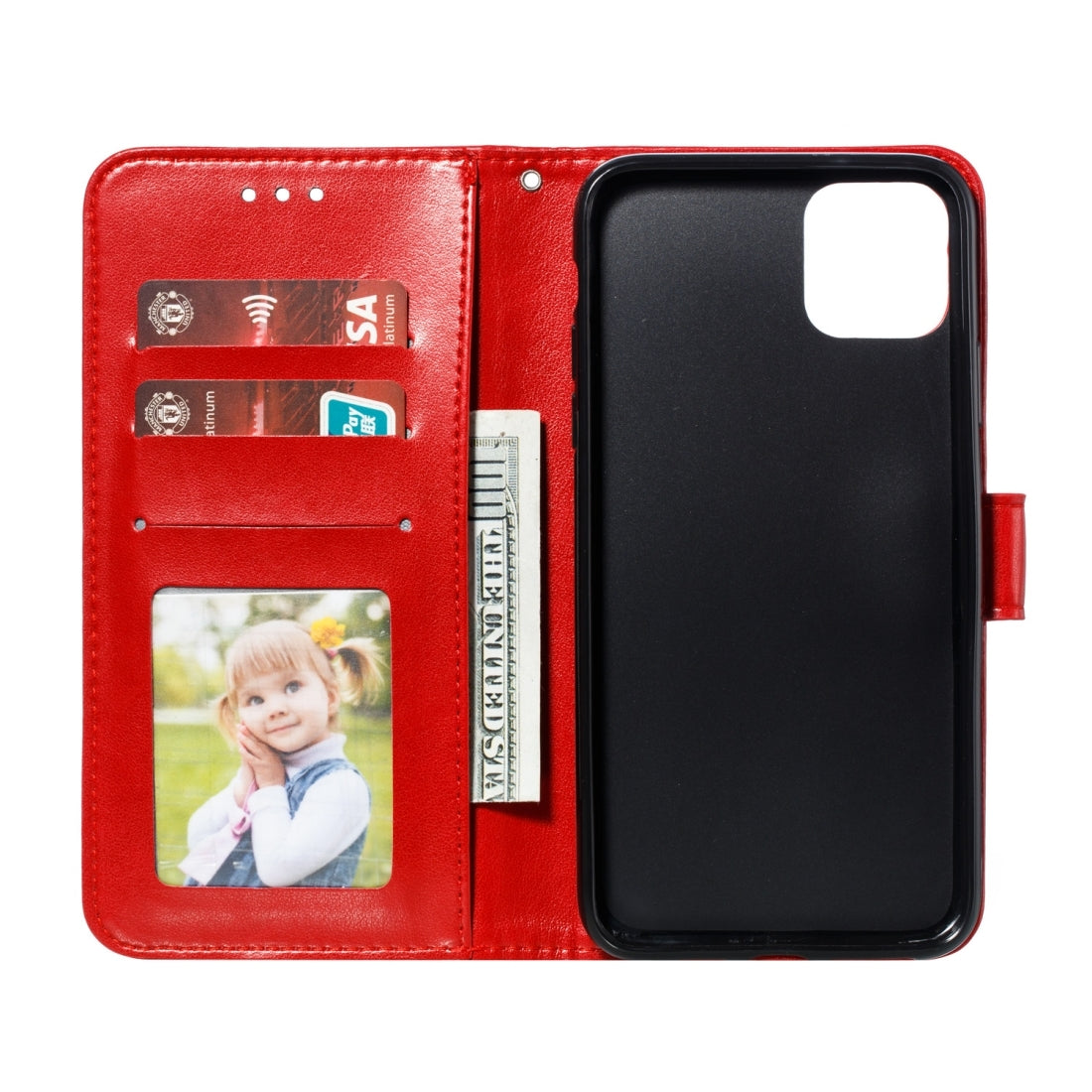 ELECTROPRIME For iPhone 15 Mandala Embossing Pattern Horizontal Flip Leather Phone Case(Red)