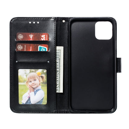 ELECTROPRIME For iPhone 15 Mandala Embossing Pattern Horizontal Flip Leather Phone Case(Black)