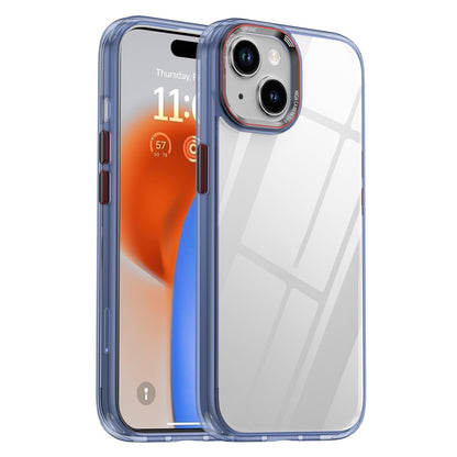 ELECTROPRIME For iPhone 15 iPAKY MG Series Transparent PC+TPU Phone Case(Transparent Blue)