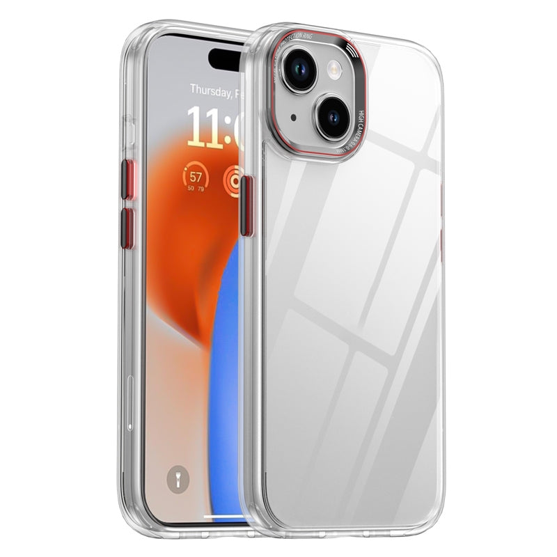 ELECTROPRIME For iPhone 15 iPAKY MG Series Transparent PC+TPU Phone Case(Transparent)