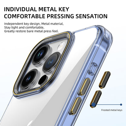 ELECTROPRIME For iPhone 15 Plus iPAKY MG Series Transparent PC+TPU Phone Case(Transparent)