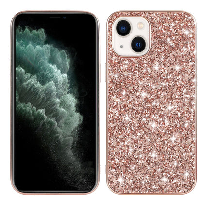ELECTROPRIME For iPhone 15 Glitter Powder TPU Phone Case(Rose Gold)