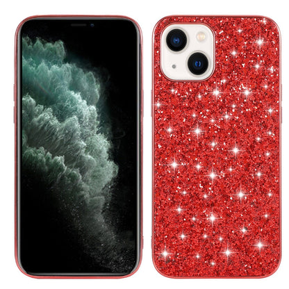 ELECTROPRIME For iPhone 15 Glitter Powder TPU Phone Case(Red)