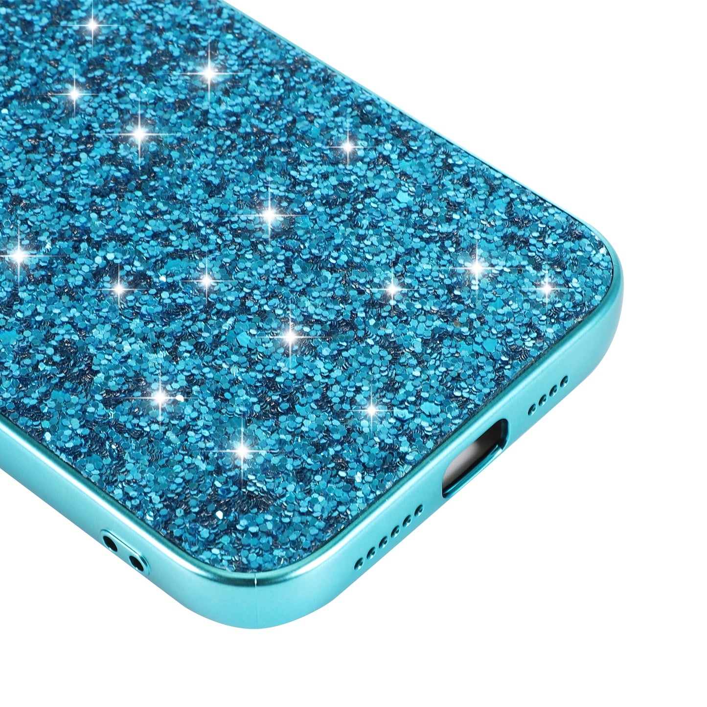 ELECTROPRIME For iPhone 15 Glitter Powder TPU Phone Case(Black)