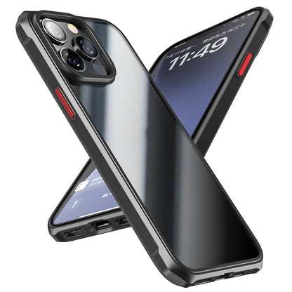 ELECTROPRIME For iPhone 15 iPAKY Dawn Series Transparent PC+TPU Phone Case(Black)