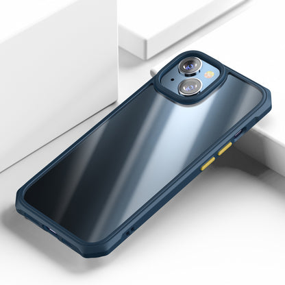 ELECTROPRIME For iPhone 15 iPAKY Dawn Series Transparent PC+TPU Phone Case(Blue)