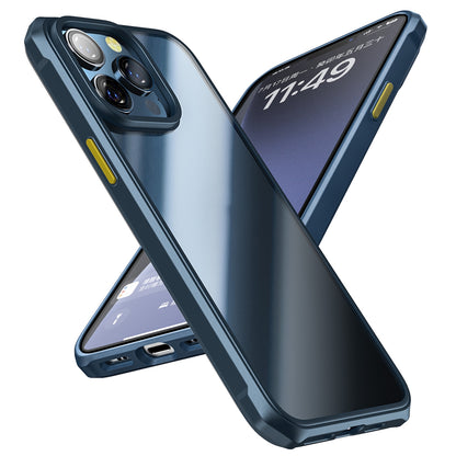 ELECTROPRIME For iPhone 15 iPAKY Dawn Series Transparent PC+TPU Phone Case(Blue)