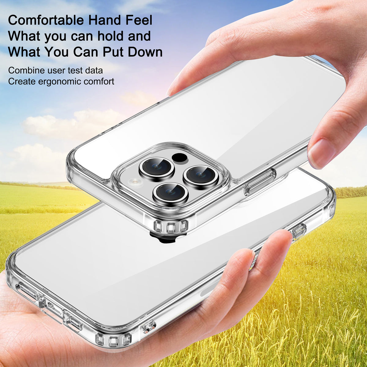 ELECTROPRIME For iPhone 15 Plus iPAKY XJ Series Transparent PC+TPU Phone Case