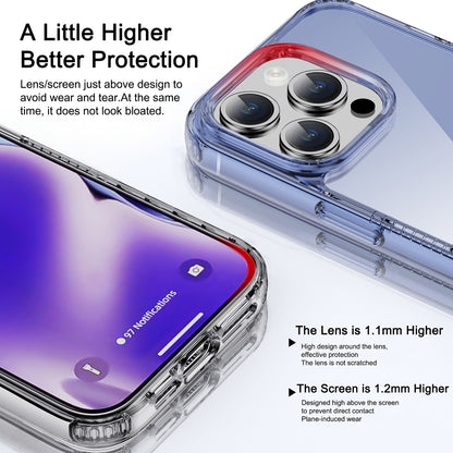 ELECTROPRIME For iPhone 15 iPAKY YG Series Transparent PC+TPU Phone Case(Transparent Blue)