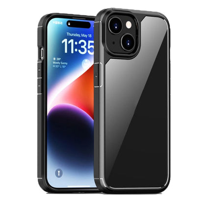 ELECTROPRIME For iPhone 15 iPAKY YJ Series Transparent PC+TPU Phone Case(Black)